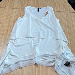 Sioni White Layered Tank Top